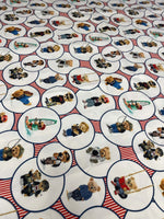 Teddy Design Upholstery Fabric with playful teddy bear patterns on soft, durable polyester for home decor projects