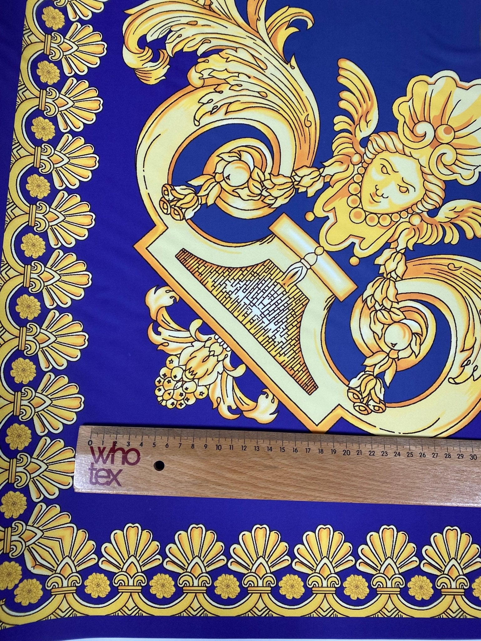 Baroque Gold Crepe Fabric by the Metre – Luxury & Elegant - Whotex Fabrics London