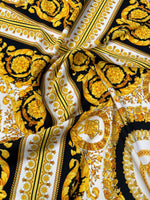 Baroque Printed Crepe Fabric by the Metre - Whotex Fabrics London