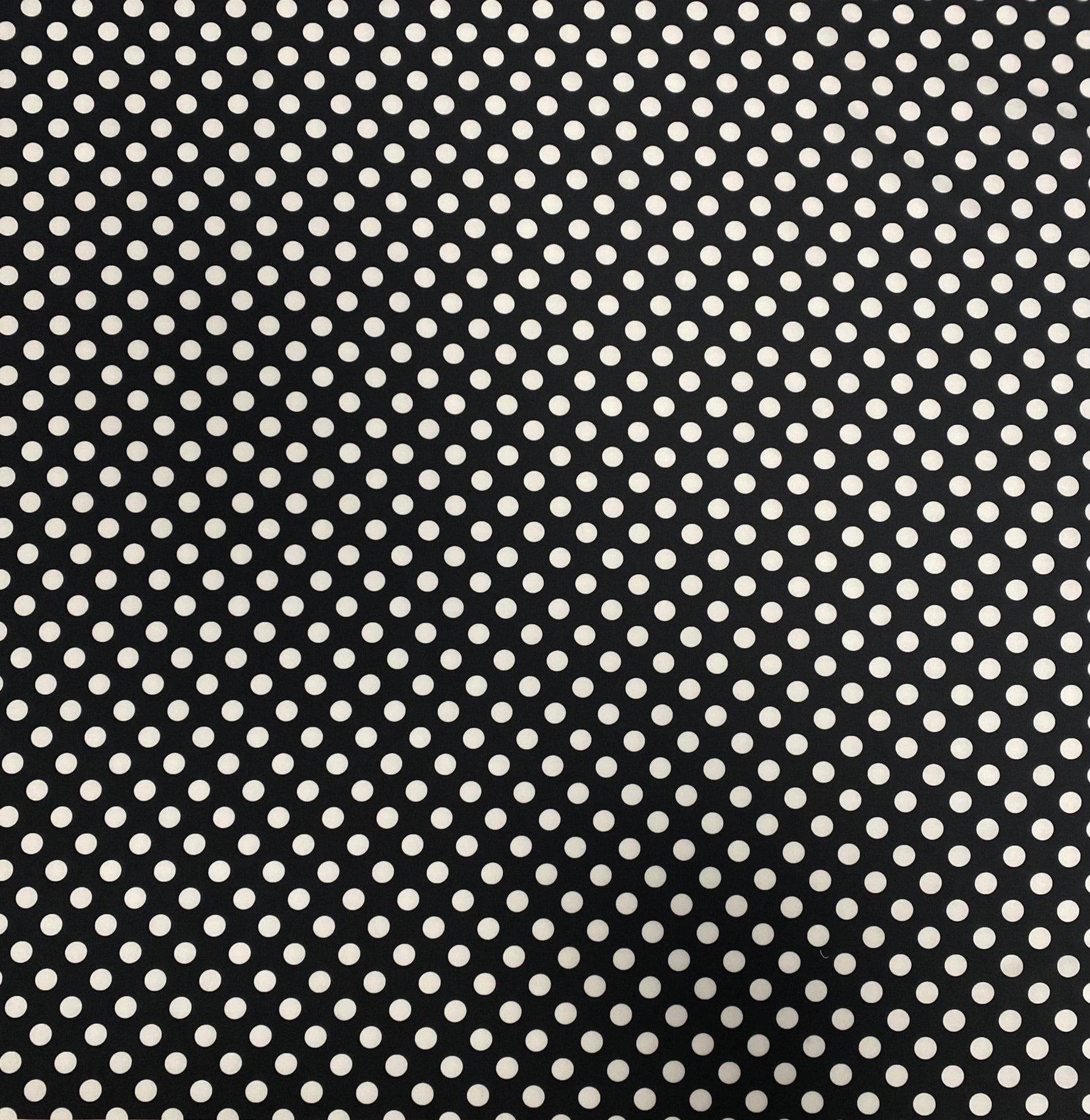 Black Polka Dot Fabric – Classic White Spot Print by the Metre - Whotex Fabrics London