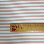 Blush Pink Stripe Fabric – Soft Diagonal Design - Whotex Fabrics London