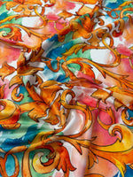 Colourful Baroque Spandex Fabric by the Metre - Whotex Fabrics London