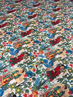 Frida Design Upholstery Fabric with colorful floral and artistic prints for home décor and furniture upholstery