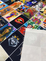 Frida Kahlo upholstery fabric with vibrant artistic prints in a grid pattern ideal for creative home decor projects