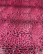 Fuchsia Leopard Sequin Fabric for Party Fashion - Whotex Fabrics London
