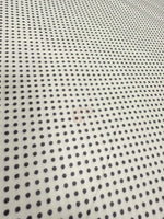 Gray polka dot 100% cotton poplin fabric by the yard with 170 cm width