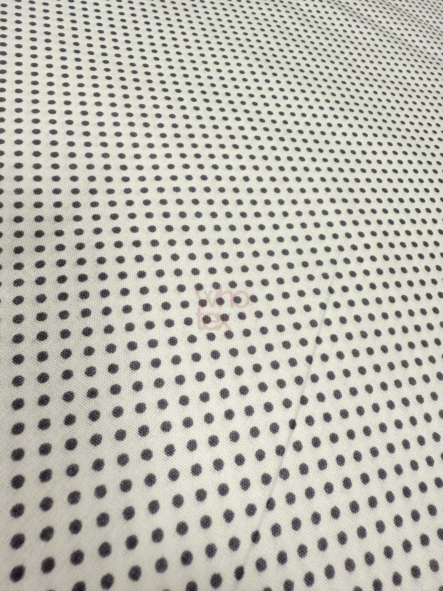 Gray polka dot 100% cotton poplin fabric by the yard with 170 cm width