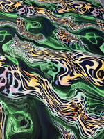 Green Animal Print Upholstery Fabric by the Metre - Whotex Fabrics London