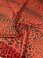 Leopard Print Sequin Fabric, 2 - Way Stretch Sequin Fabric By The Yard - Whotex Fabrics London
