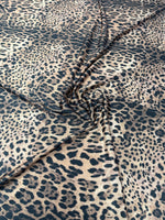 Leopard Print Spandex Fabric by the Metre - Whotex Fabrics London