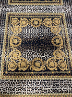 Luxury Baroque Leopard Crepe Fabric by the Metre - Whotex Fabrics London
