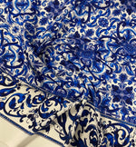 Majolica Blue White Swirl Fabric – Fabric by Metre, Multiple Options for Sewing & Dressmaking - Whotex Online Fabric Store
