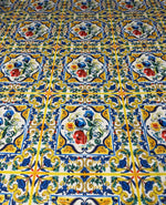 Mediterranean Tile Sequin Fabric for Dresses - Whotex Fabrics London