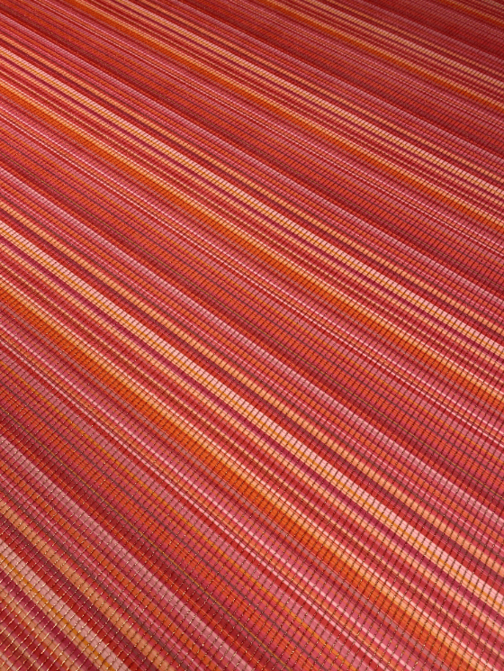 Metallic Red Striped Lurex Fabric by the Metre - Whotex Fabrics London