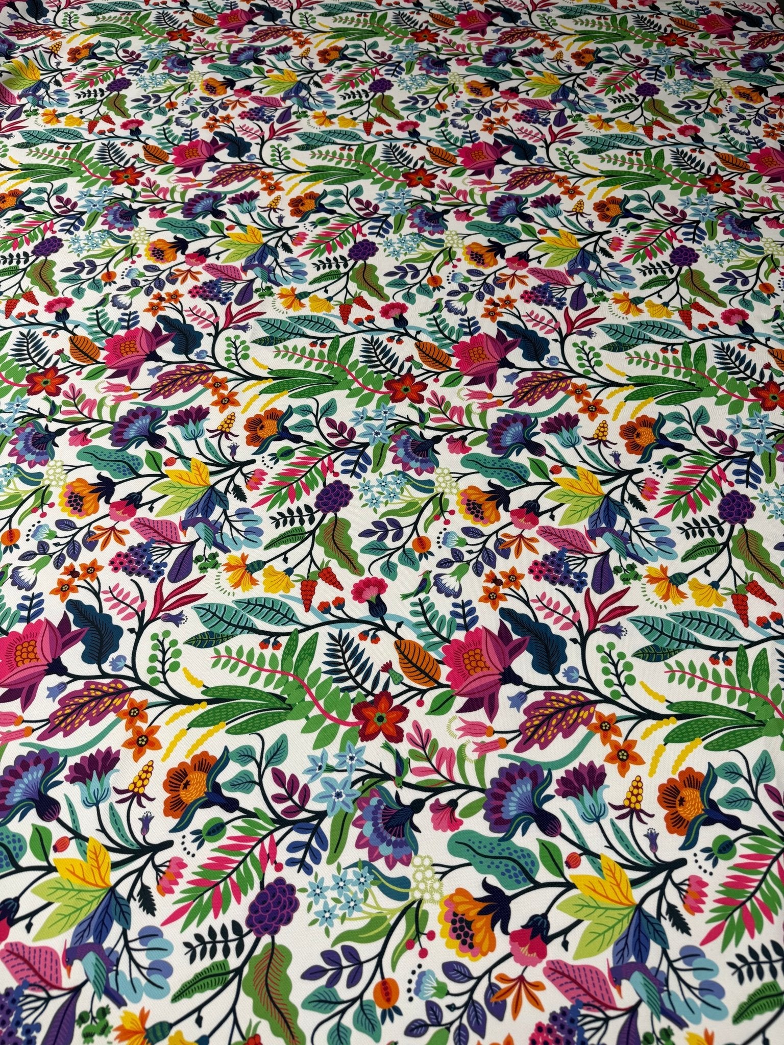 Multicolour Floral Upholstery Fabric by the Metre - Whotex Fabrics London