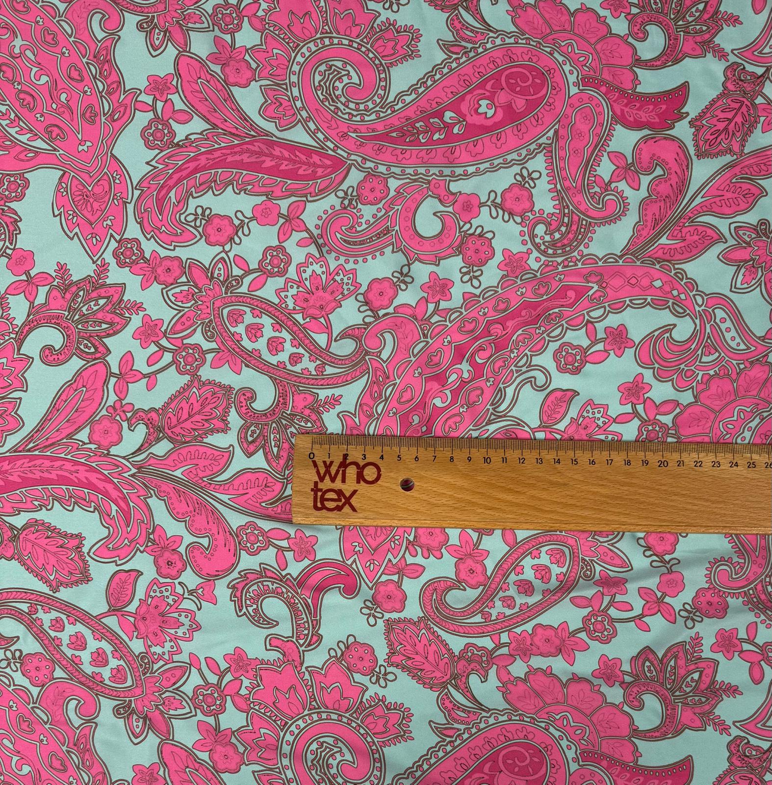 Paisley Pattern Fabric – Custom Printed Fabric, Choose Material by Metre - Whotex Fabrics London
