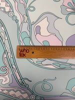 Pastel Abstract Floral Spandex Fabric by the Metre - Whotex Fabrics London
