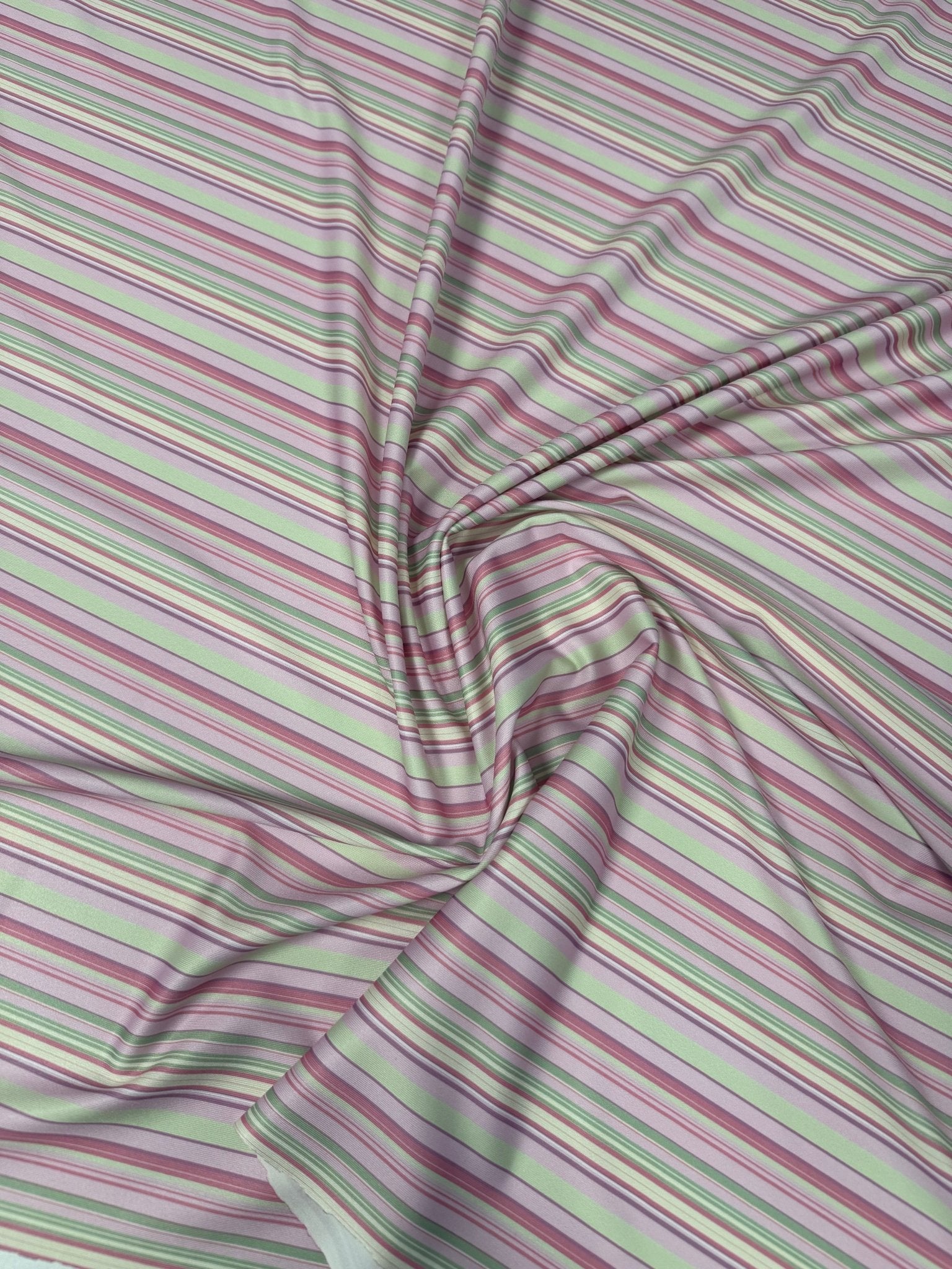 Pastel Stripe Pattern Fabric by the Metre - Whotex Fabrics London