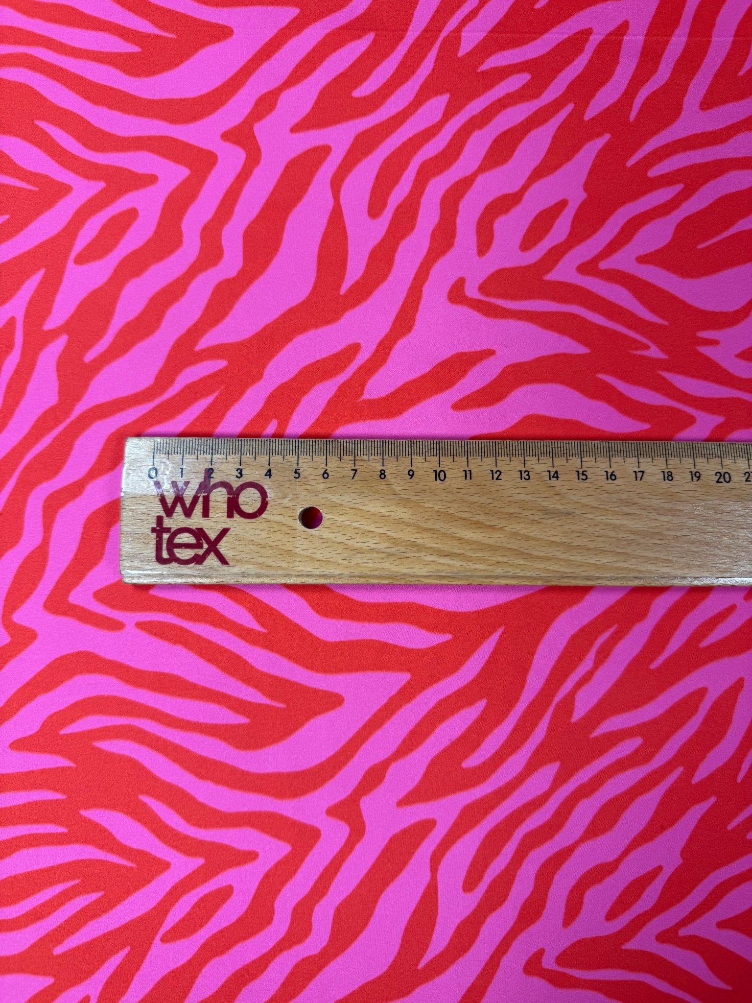 Pink Red Zebra Print Satin Fabric by the Metre - Whotex Fabrics London