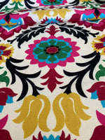 Santa Maria Outdoor Upholstery Fabric with colorful floral pattern on durable outdoor material