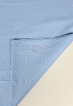 White blue polka dot 100% cotton poplin fabric with 170 cm width for clothing and home decor uses