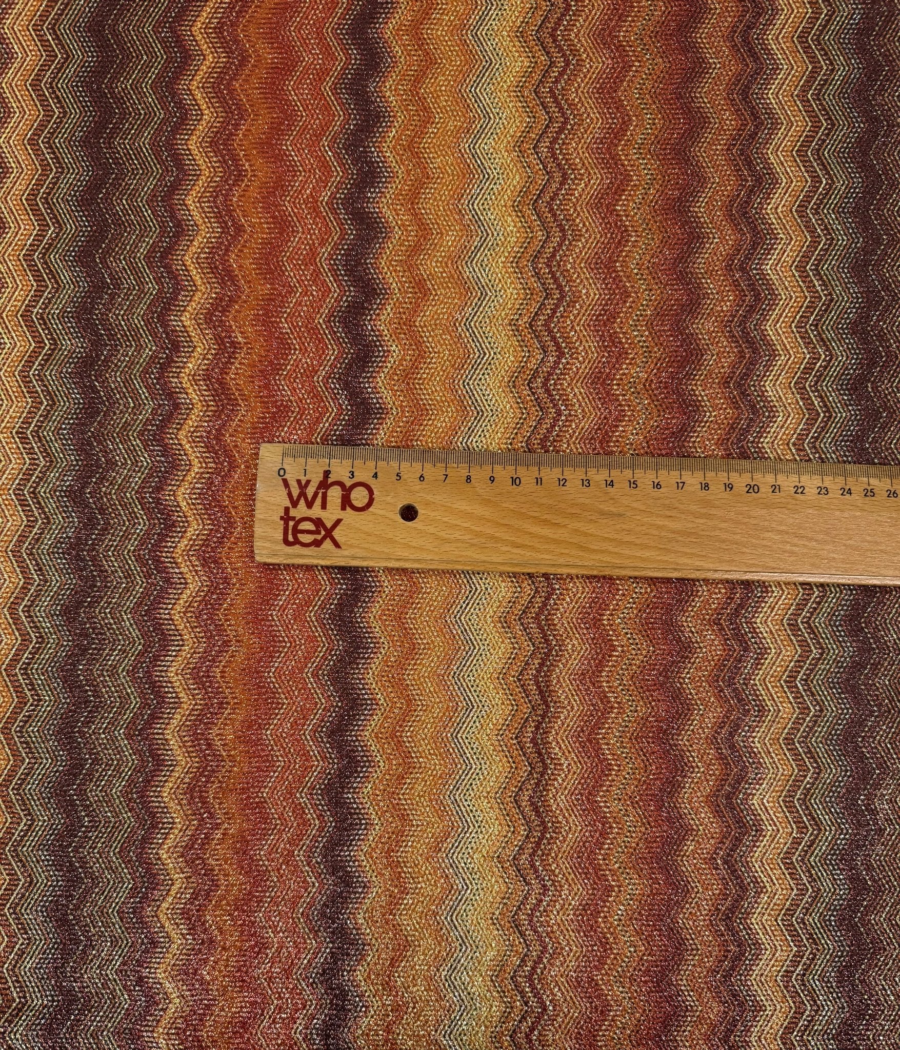 Zigzag Knit Fabric with Lurex - Whotex Fabrics London